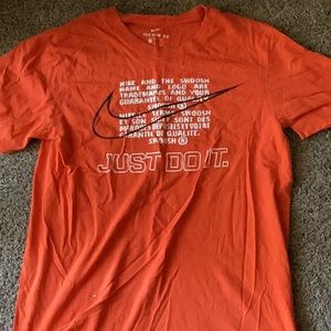 Orange Nike tee